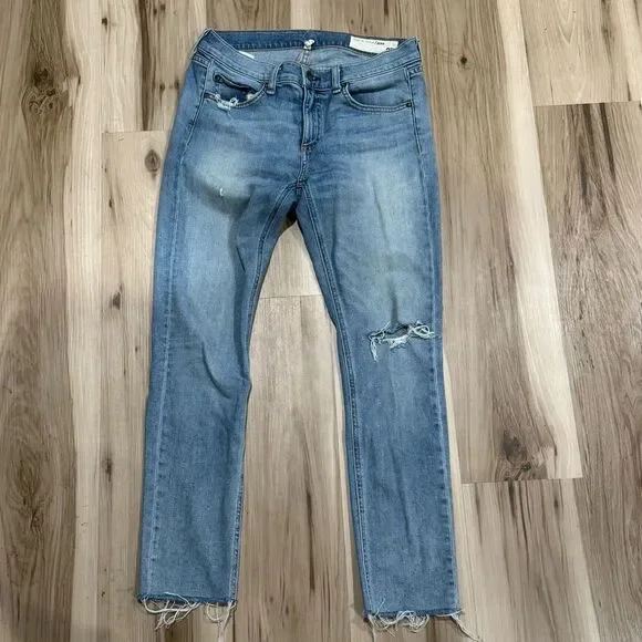 Rag and Bone Dre Capri Jeans Raw Hem Women’s 27 - Picture 1 of 5